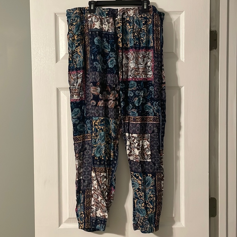Paisley jogger pants